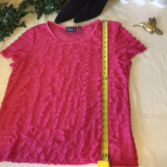 Elementz Layers of Hot Pink Ruffles Tee - Picture 7 of 8